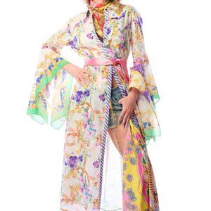 Aratta Silent Journey NWT Floral Button Up Duster - Size Large